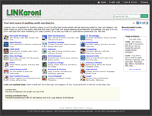Tablet Screenshot of linkaroni.com